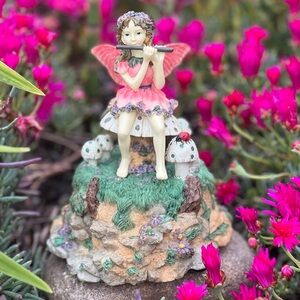Vintage DEZINE Fairy Collection Music Box  | Limited Edition Figurine
